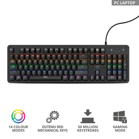 TRUST 24202  GXT863 MAZZ MECHNICAL KEYBOARD IT