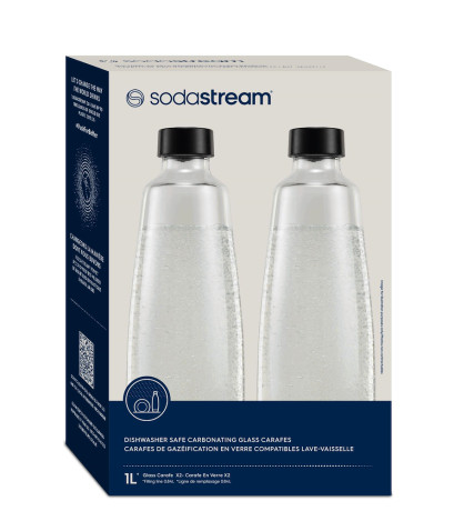 SODA STREAM BOTTIGLIAGLASSBOTTIGLIA 2PZ VETRO LAVABILI