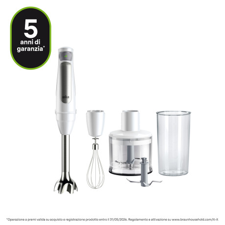 BRAUN MQ7035IWH  MIXER AD IMMERSIONE 1000W