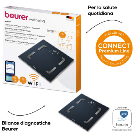 BEURER BF880WIFI  PESAPERSONE ELETTR DIAGN WIFI+BT