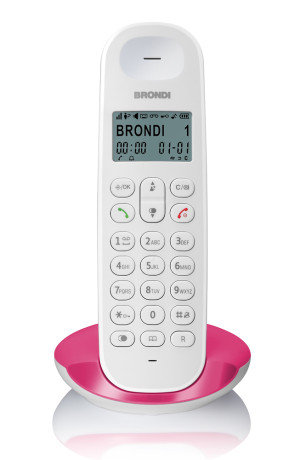 BRONDI LOTUSBIANCOMAGENTA  CORDLESS ECO DECT LOTUS BIANC