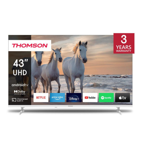 THOMSON 43UA5S13W  TVC 43 4K SMART ANDROID SAT T2 WHITE