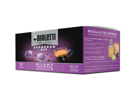 BIALETTI 72CAPSULEMILANO  CAPSULE MULTIPACK 72