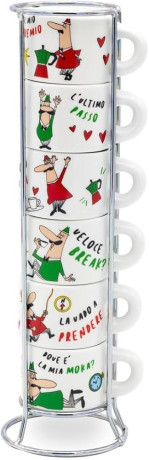 BIALETTI TAZZ202  SET.6 TZ IMPILABILI ITALIA