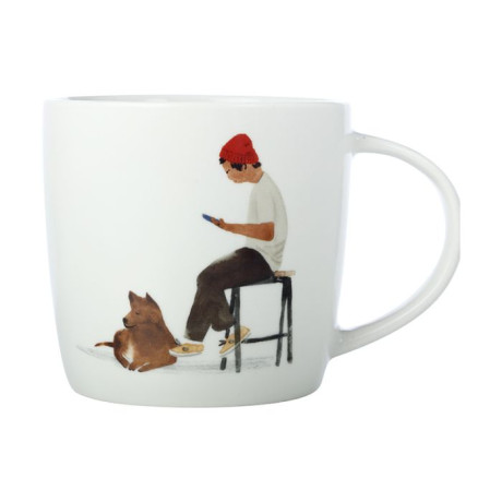 MAX&WILL MWDX1066  MARTIN MUG 400ML CAFE WAITING
