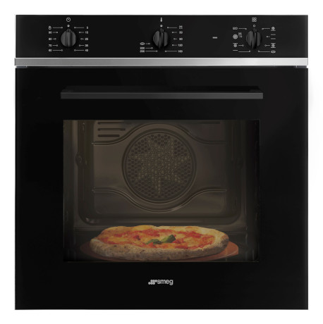 Immagine SMEG SF64M3PZB  FORNO 65LT MULTI8 A NERO PIZZA