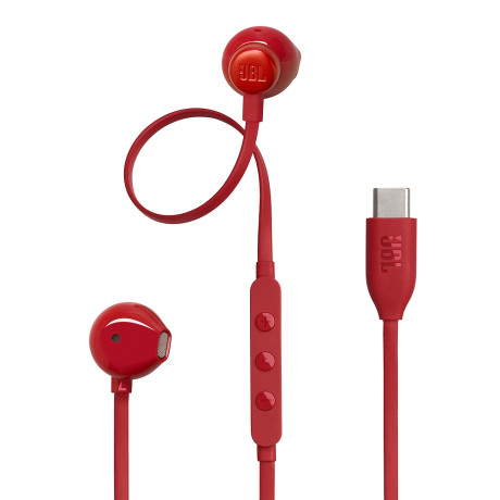 JBL T305CRED  AURICOLARI CABLATI USB-C RED