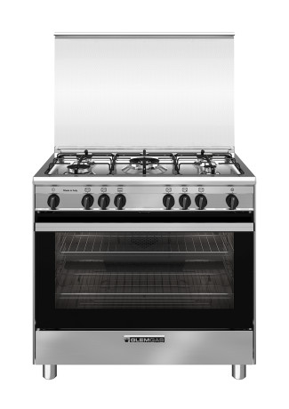 GLEM GAS SA965VI  CUCINA 90X60 4F+1TC MAXIFORNO GAS INOX