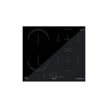 GLEM GAS GTI641BSL  PIANO INDUZ 60CM 4Z BOOSTER BRIDGE F