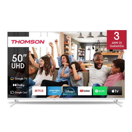 THOMSON 50UG4S14W  TVC LED 50 4K SMART GOOGLE TV WHITE