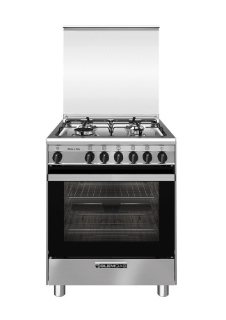 GLEM GAS SA664VI  CUCINA 60X60 4F MULTI9 A INOX PORTABLA