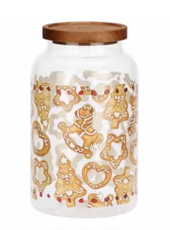 THUN T10633605P00  BISCOTTIERA IN VETRO NATALE