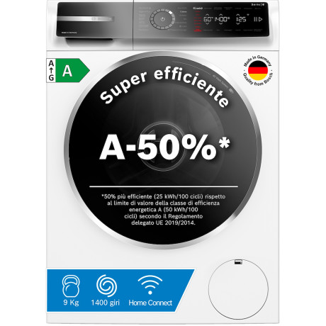 BOSCH WGB24402IT  LAVATRICECF 9KG 1400G A-50% INV VA S8