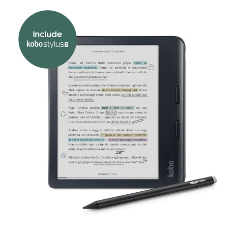 KOBO N428-KU-BK-K-BU  E-BOOK LIBRA COLOUR BLACK & STYLUS