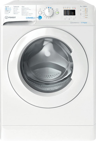 Immagine INDESIT BWA81496XWVIT  LAVATRICE CF 8KG 1400G INV MOTORE