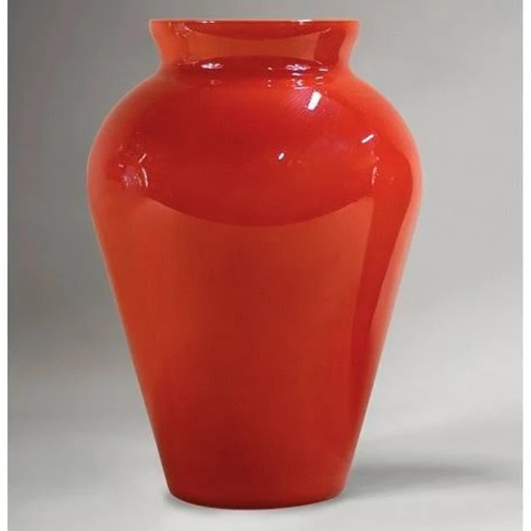 VASO ROSSO IN vetro soffiato composto di Murano, La Murrina - NUOVO E