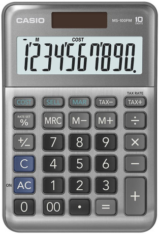 CASIO MS-100FM  CALCOLATRICE DA TAVOLO
