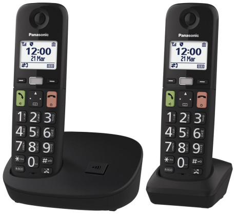 PANASONIC KX-TGU112EXB  CORDLESS TASTI GRANDI SENIOR CH.