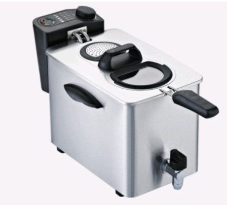 RGV FRY4N ACCIAIO  FRIGGITRICE 4KG OBLO RUBINETTO SCARIC