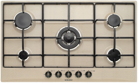 GLEM-GAS GT955SA  PIANO COTTURA 90CM 4F+1TC SABBIA