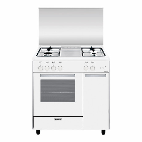 GLEM GAS AS854GX  CUCINA 80X50 4F GAS A BIANCA