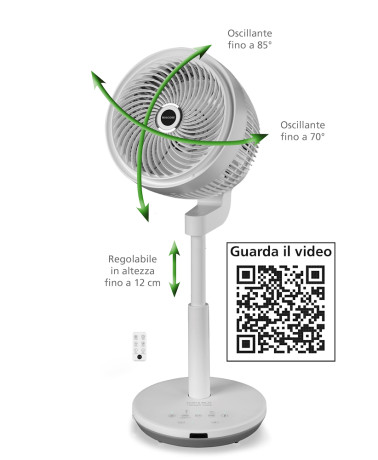 MACOM TORNADOTOWER  VENTILATORE PIANTANA 30CM H73 OSC