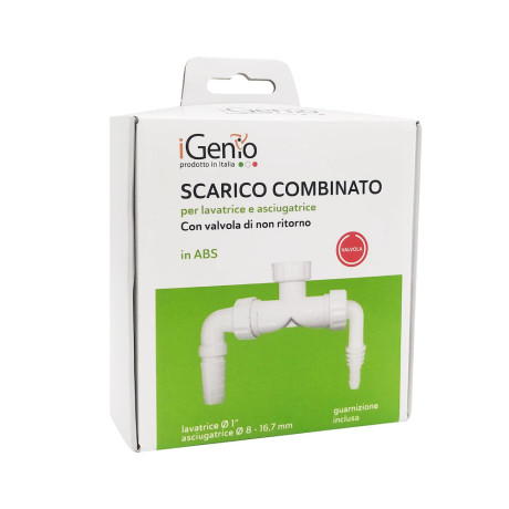 I-GENIO 933  SCARICO COMBINATO IN ABS CON VALVOLA