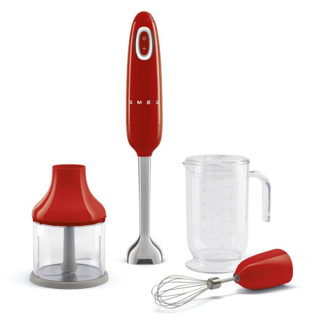 SMEG HBF03RDEU  MIXER 700W + 3 ACC. ROSSO