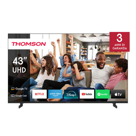 THOMSON 43UG4S14  TVC LED 43 4K SMART GOOGLE SIDEFEET