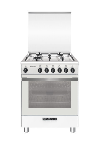 GLEM GAS SA664VWH  CUCINA 60X60 3F+1TC GAS VENT BIANCA