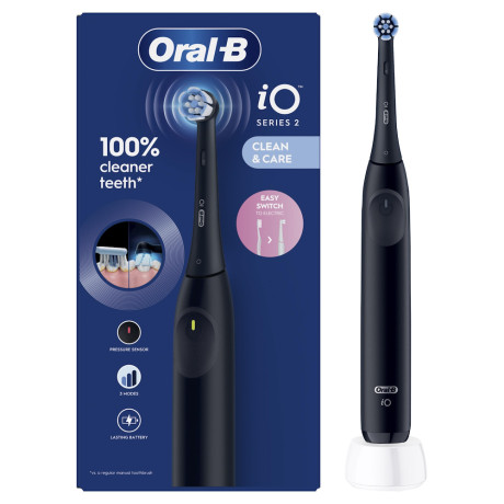 ORAL B IO2BLACK  SPAZZOLINOEL SENS.PRESSIONE 3MOD.