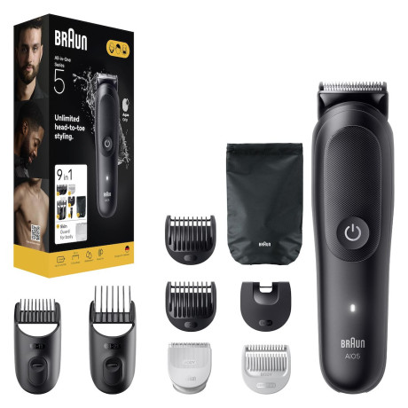 BRAUN AIO5540  REGOLABARBA MULTIGROOM WET&DRY 120MIN AUT