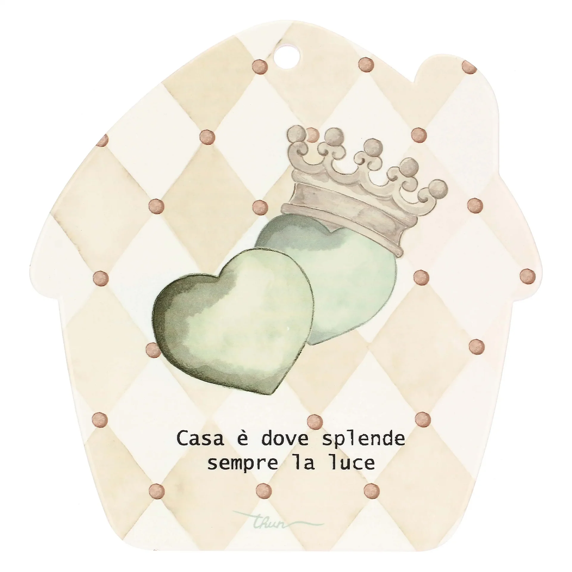 THUN T11847081P00B  SOTTOPENTOLA BOMBO PORCELLANA CASA