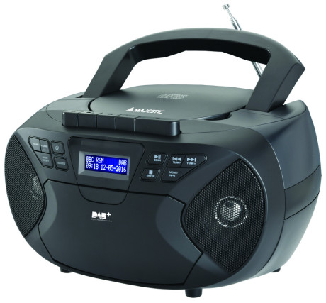 MAJESTIC AH2430 DAB CASSETT BOOM BOX PORTATILE CON RADI
