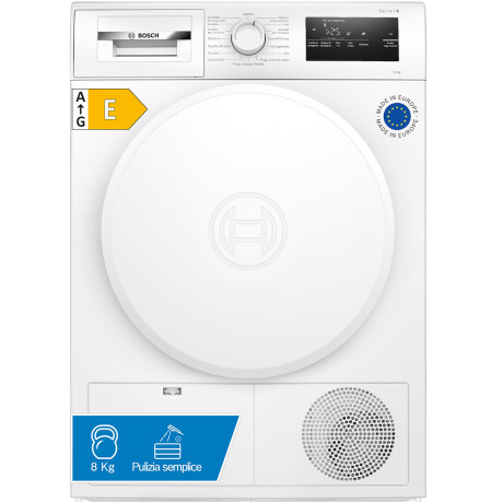 Immagine BOSCH WTH83208II  ASCIUG 8KG A++ EASYCLEAN OBLO CHIUSO