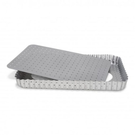 SCHONHUBER 1811672  STAMPO QUICHE PERF.SILVER TOP 32X22