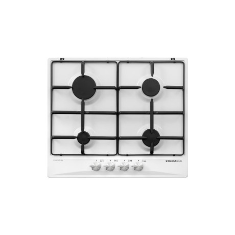 GLEM-GAS GT64WH  PIANO COTTURA INC.60CM 4F BIANCO