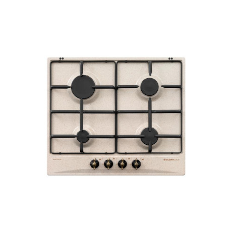 GLEM-GAS GT64SA  PIANO COTTURA INC.60CM 4F VS SABBIA