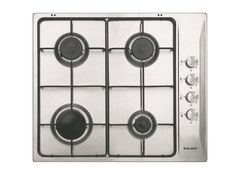 GLEM-GAS GTL64IX  PIANO COTTURA INOX 60CM. 4F VS