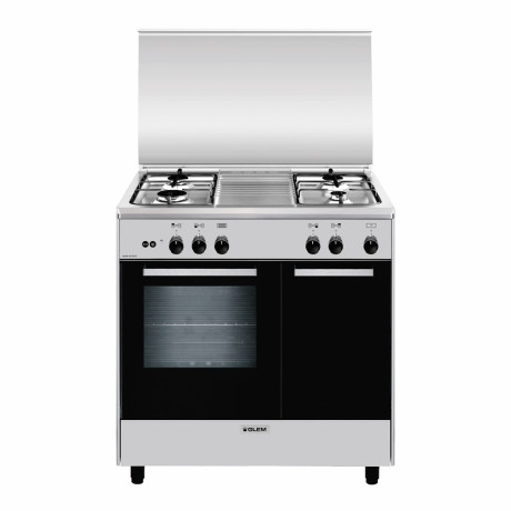 GLEM-GAS AR854GI  CUCINA A GAS 80X50 4F F.GAS PB INOX