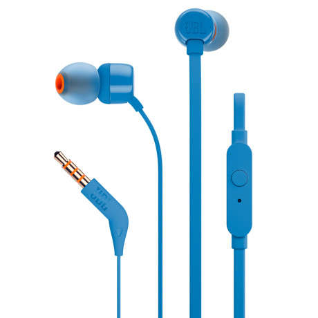 JBL T110BLU  CUFFIA AUR C/MICROFONO BLU