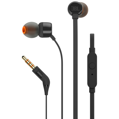 JBL T110BLK  CUFFIA AUR C/MICROFONO BLACK