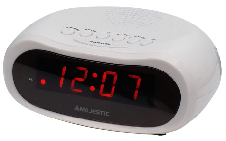MAJESTIC SVE232  SVEGLIA DIGITALE CON DOPPIO ALLARME WH