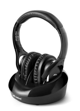 MELICONI 497313  HP600PRO CUFFIA TV STEREO C/BASE RIC