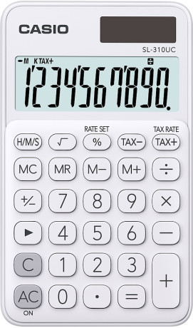 CASIO SL-310UC BIANCO  CALCOLATRICE TASC. BASIC HERO BIA