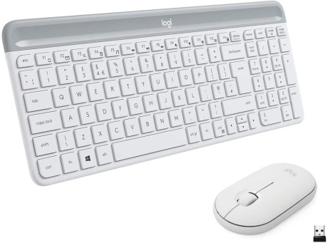LOGITECH 920-009197  TASTIERA+MOUSE WIRELESS MK470 WHITE