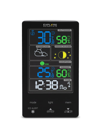 EXPLORER SCIENTIFIC WSC4009 BAROMETRO TOUCH TEMP/UMID I
