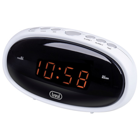 TREVI EC880BIANCO  OROLOGIODIGITALE CON DOPPIA SVEGLI A