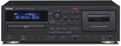 TEAC AD-850-SE/B  LETTORE CD E CASSETTE CON USB NERO