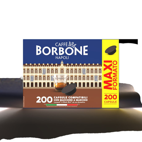BORBONE AMSBLUNOBILE4X50N  CAPS COMP LAVAZZA 200PZ NOBIL